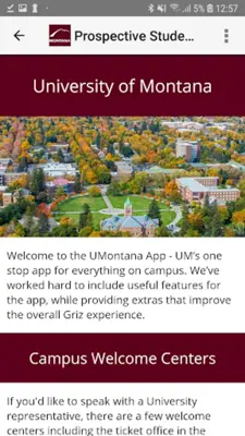 UMontana android App screenshot 0